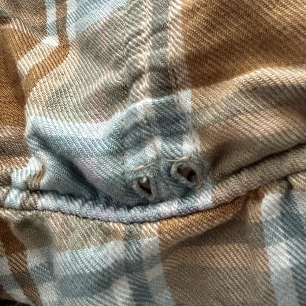 Show Me Your MuMu Brown and Gray Plaid Blouse - Picture 5 of 5